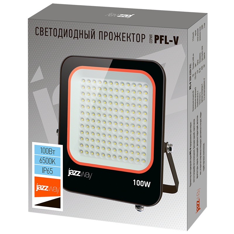 Прожектор светодиодный PFL- V 100w 6500K IP65 Jazzway | .5039759 | Jazzway — миниатюра 2