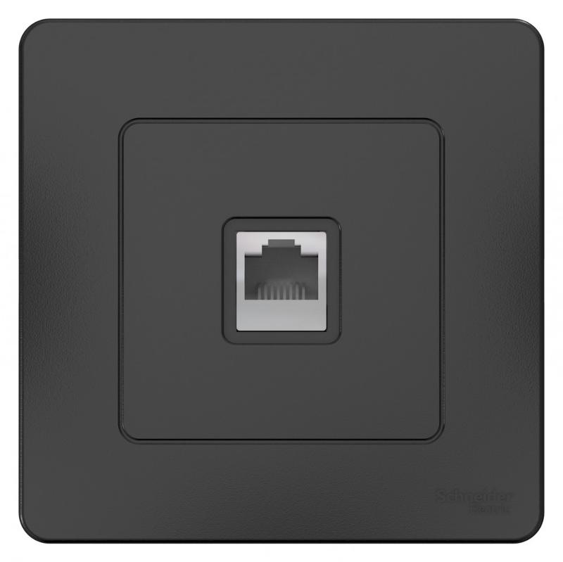 Blanca Антрацит С/У Розетка компьютерная RJ45 | BLNIS045006 | SE — миниатюра 2
