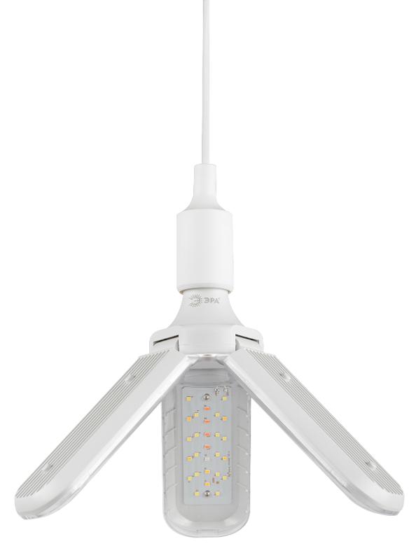 Фитолампа для растений светодиодная  GREEN LINE ФИТО-30W-PFR-E27-GR 3-х лепестковая полного спектра 30 Вт Е27 | Б0064518 | ЭРА — миниатюра 4