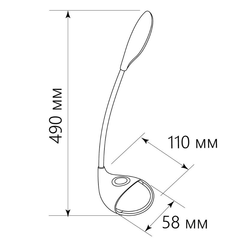 Светильник настольный 7W, 6000-6500K, 100-240V, белый, DE1730 | 41553 | FERON — миниатюра 5