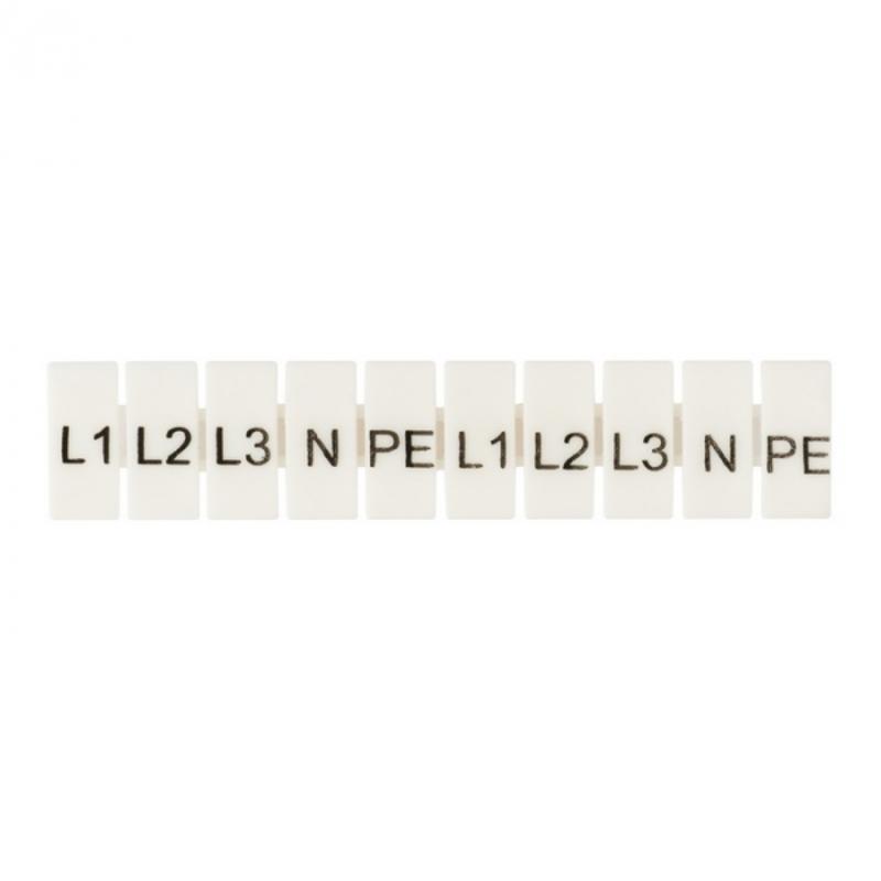 Маркеры для JXB-ST 4 с символами "L1, L2, L3, N, PE" (100 шт.) EKF PROxima | zb-st-4-L-1-3 | EKF — EKF