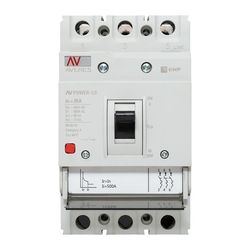 Выключатель автоматический AV POWER-1/3  25А 80kA TR AVERES | mccb-13-25H-TR-av | EKF — миниатюра 7