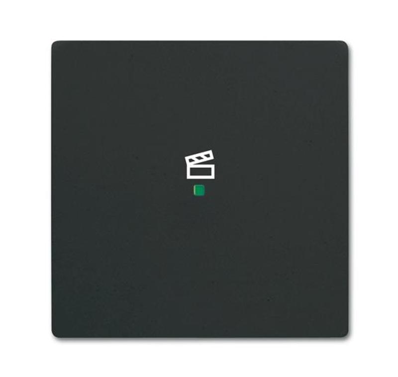 Клавиша одинарная free@home, сцена, future, цвет чёрный бархат|6220-0-0621| ABB — ABB