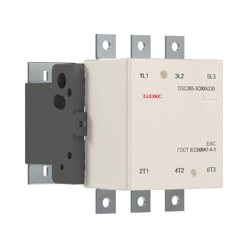 Магнитный контактор DSC265-3C00A230 265А 130кВт (AC3)  кат 220В AC | DSC265-3C00A230 | DKC — миниатюра 1