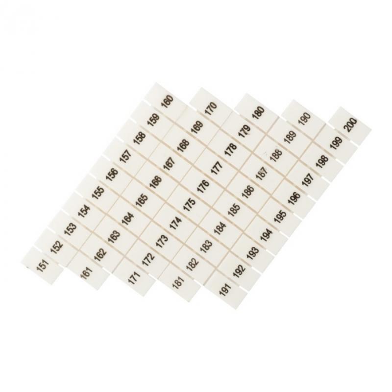 Маркеры для JXB-ST 2,5 с нумерацией 150-200 (100 шт.) EKF PROxima | zb-st-2.5-150-200 | EKF — фото 1 | Sento