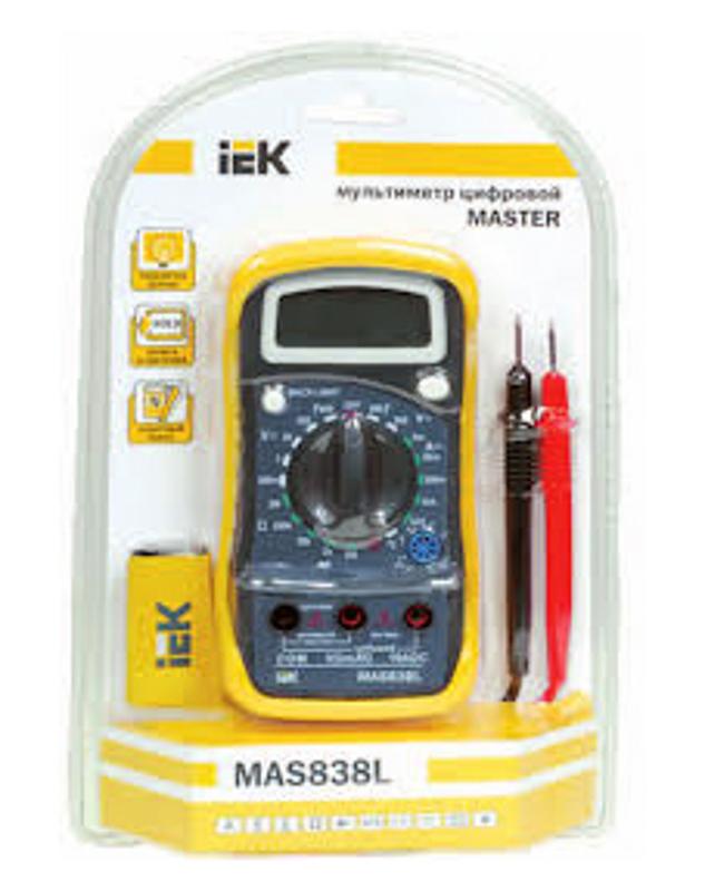 Мультиметр цифровой  Master MAS838L  | TMD-3L-838 | IEK — миниатюра 2