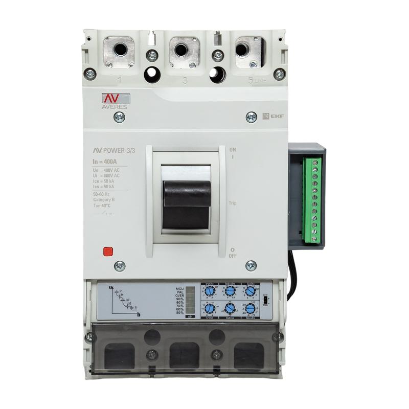 Выключатель автоматический AV POWER-3/3 400А 50kA ETU2.2 | mccb-33-400-2.2-av | EKF — миниатюра 5