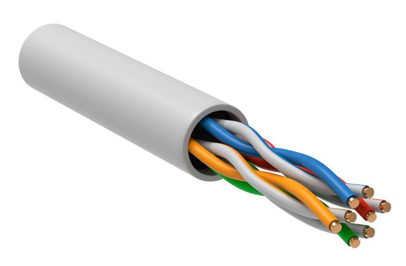 Витая пара U/UTP 5E 4х2х24AWG LSLTx бел. (305м) РФ/Т | LC1-C5E04-128-T-R | ITK — ITK