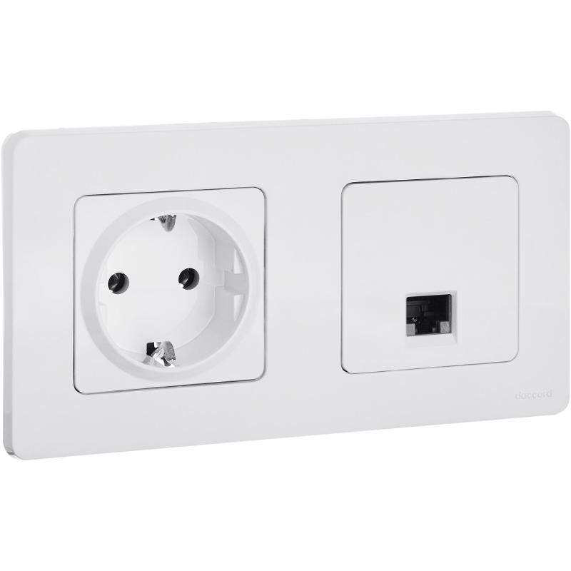 Inspiria Белый Розетка компьютерная RJ45 С/У категория 5e UTP — миниатюра 9