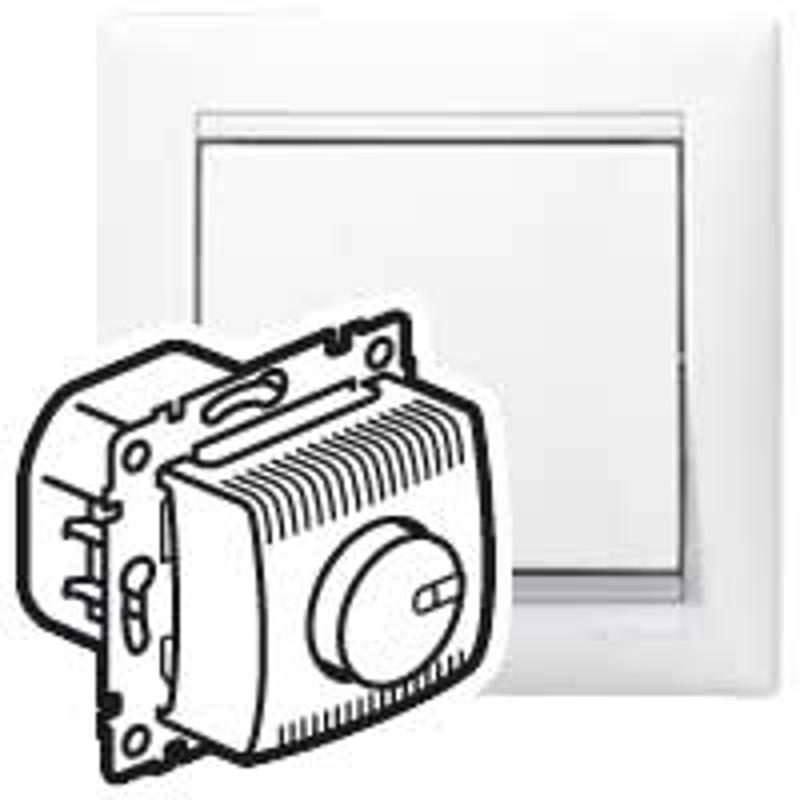 Valena Белый Светорегулятор поворотный 100-1000W для л/н, галог. ламп с обмоточным т-ром — миниатюра 4