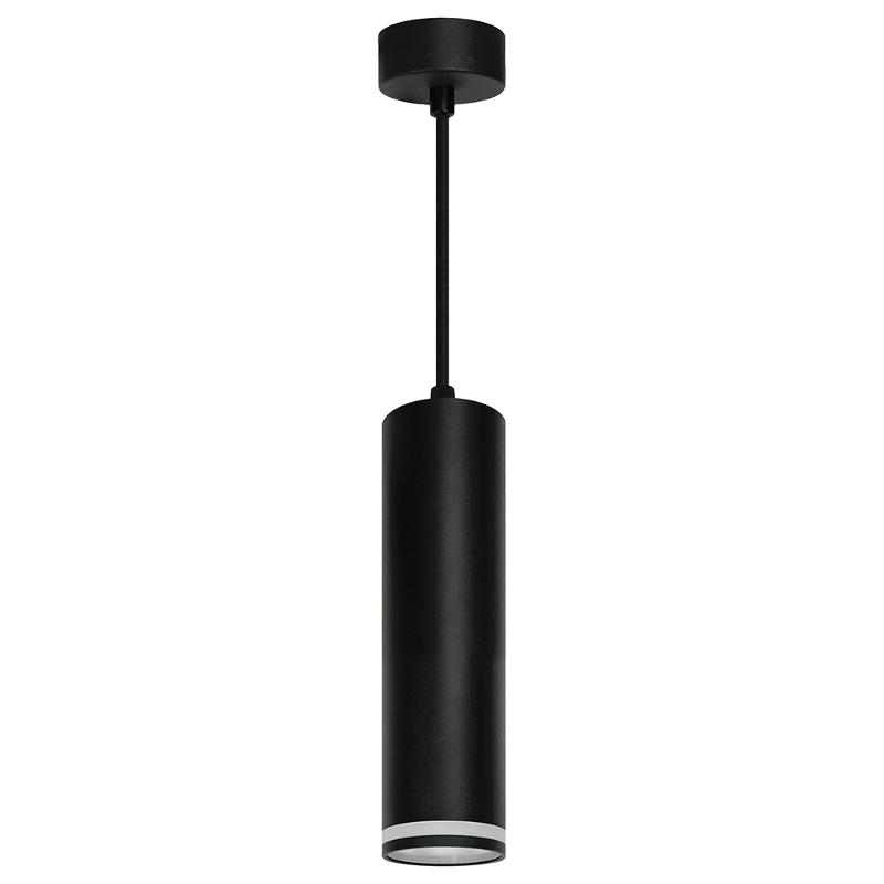 Светильник потолочный на подвесе MR16 35W 230V, черный D55*H200 ML1708 Barrel LUNA | 48082 | FERON — миниатюра 1