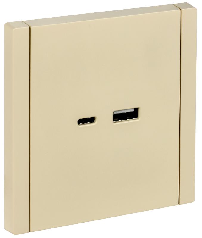 FORTE&PIANO Розетка USB A+C 18Вт FP451 ваниль | FP-U22-018-K10 | IEK — IEK (ИЭК)