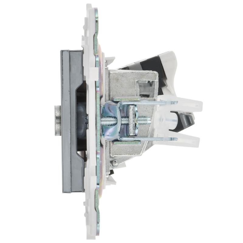 SKANDY Розетка двойная TV+RJ45 кат.6 SK-A15N никель | SK-AK20-2-K50 | IEK — миниатюра 3