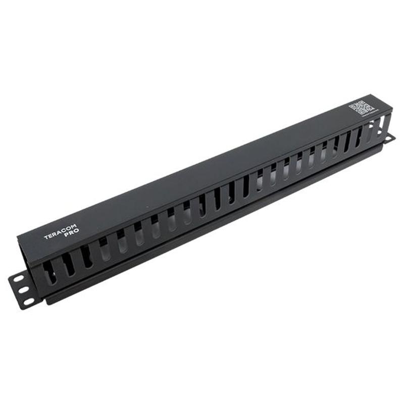 Кабельный органайзер TERACOM PRO с крышкой 19" 1U пластиковый черный | TRP-1CORF-PL-BK | EKF — миниатюра 11
