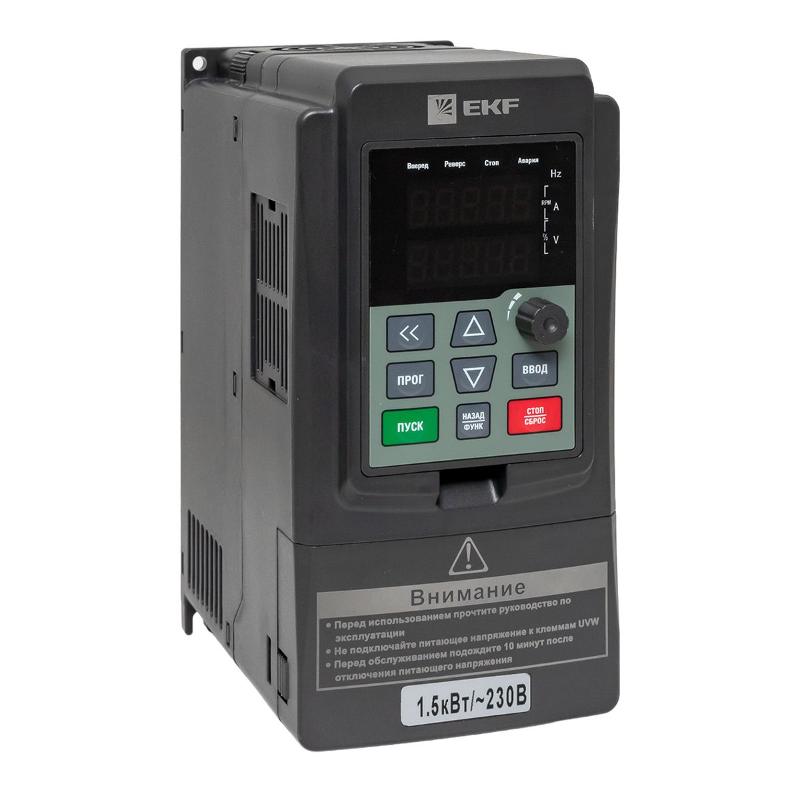Преобразователь частоты 1,5/2,2кВт 1х230В VECTOR-100 EKF | VT100-1R5-1B | EKF — EKF