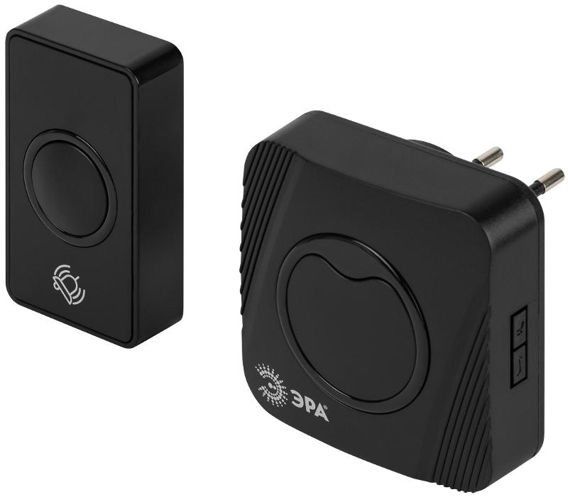 Звонок дверной ЭРА POLYCOLOR C101 беспроводной RGB подсветка от сети чёрный 36 мелодий | Б0069998 | ЭРА — миниатюра 3