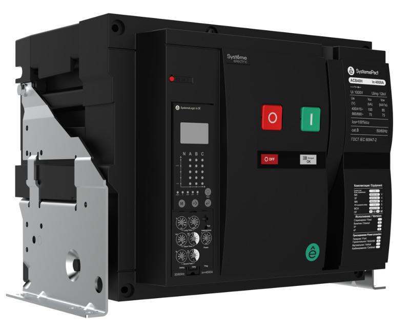 ВОЗДУШНЫЙ АВТ.ВЫКЛ.SYSTEMEPACT ACB 40H 4P 6.0E СТАЦ,ВП MCH+MX+XF AC230V | SPA40H404FVNN58ERU | SE — миниатюра 2