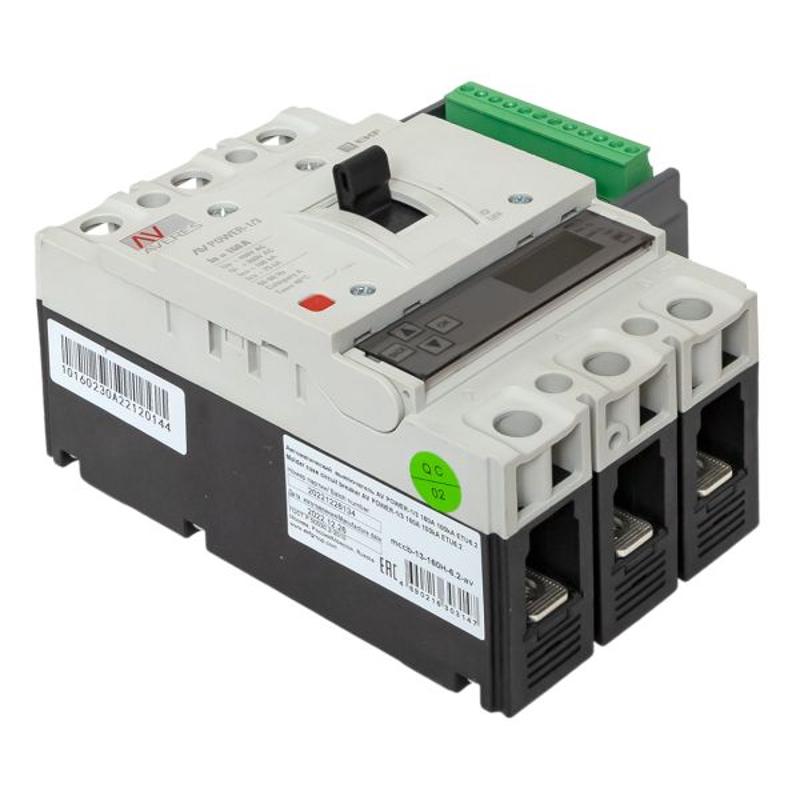 Выключатель автоматический AV POWER-1/3 160А 100kA ETU6.2 AVERES | mccb-13-160H-6.2-av | EKF — миниатюра 25