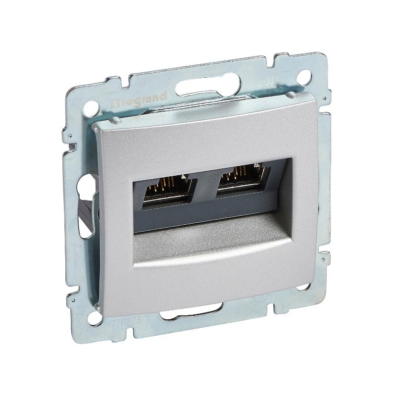 Valena Алюминий RJ45 STP 10 GIGA 2в | 770273 | Legrand — Legrand