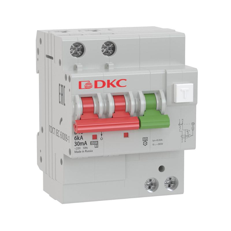 Выключатель автоматический дифференциального тока YON MDV63-23C25-A (2п, 100mA) 6kA | MDV63-23C25-A | DKC — DKC (ДКС)
