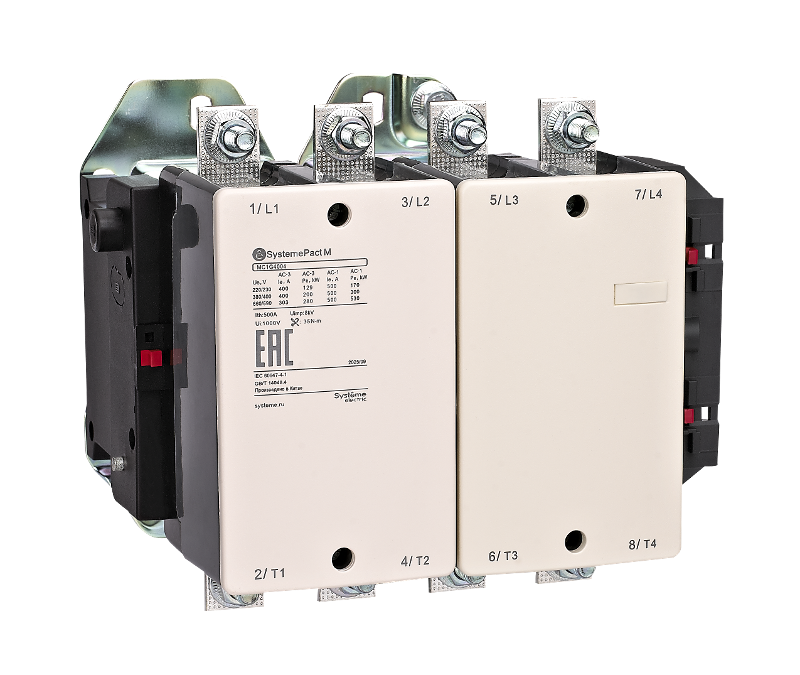 КОНТАКТОР MC1G 4P (4НО) AC1 700A 440В 50/60ГЦ | MC1G5004R7 | SE — миниатюра 2
