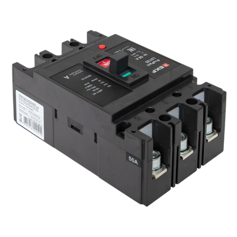 Выключатель автоматический LS125 18кА 3P 50А ProPact | mccb-125-18-3-50-ls | EKF — миниатюра 25