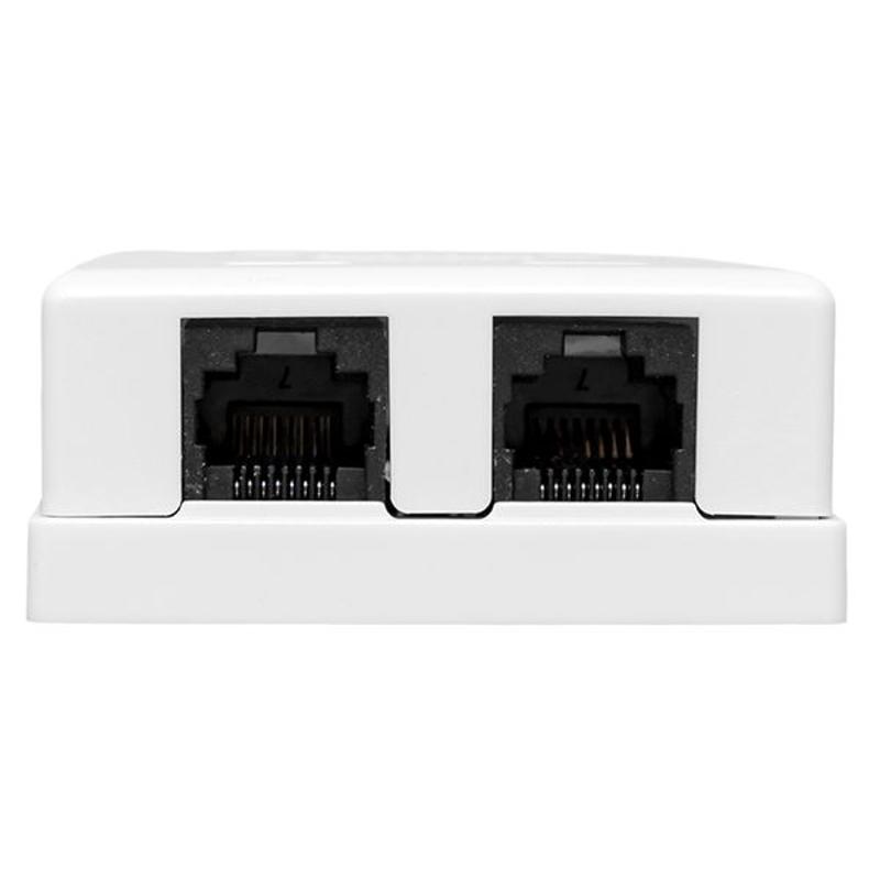 Розетка настенная TERACOM PRO Cat.6 неэкранированная 2 порта RJ-45 Dual IDC белая | TRP-WBOX-2RJ45-6UTP-WH | EKF — миниатюра 7