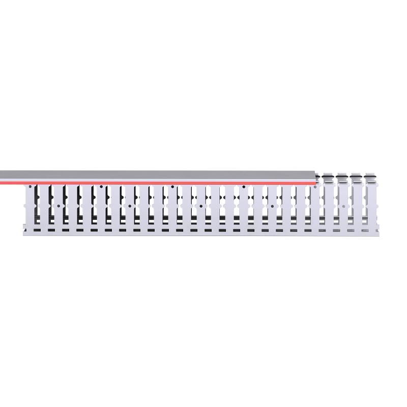 Короб перфорированный, серый RL12 80x80 (ШхВ) зуб - 12мм, паз -8мм  | 00152RL |  DKC — миниатюра 3