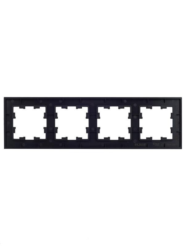 BRITE Рамка 4-ая РУ-4-1-БрЧ металл черный | BR-M42-M-K02 | IEK — миниатюра 7