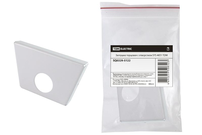 Заглушка торцевая с отверстием SYS 4651 | SQ0329-5122 | TDM — TDM ELECTRIC