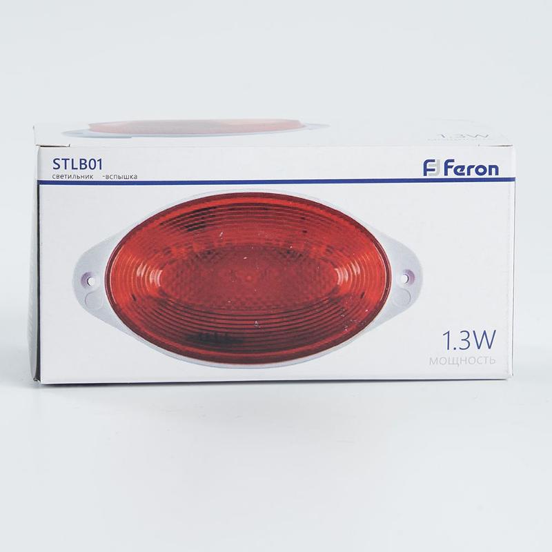 Светильник-вспышка (стробы)  STLB01  IP54 18LED 1,3W красный | 29895 | FERON — миниатюра 3