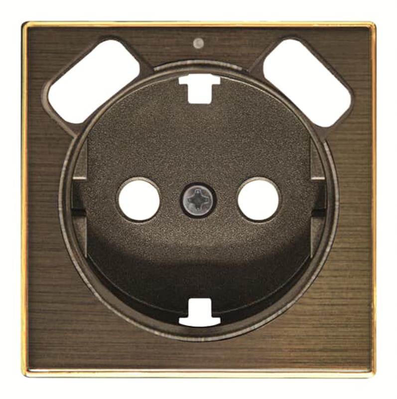 Накладка для розетки SCHUKO с 2хUSB ЗУ, арт.8188.3, серия SKY, цвет античная латунь | 2CLA858830A1201 | ABB — ABB