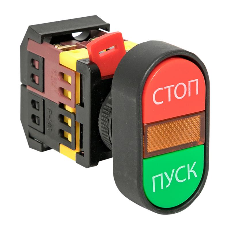 Кнопка APBB-22N "Пуск-Стоп" овальная 24В NO+NC EKF PROxima | pbn-apbb-o-24 | EKF — миниатюра 3