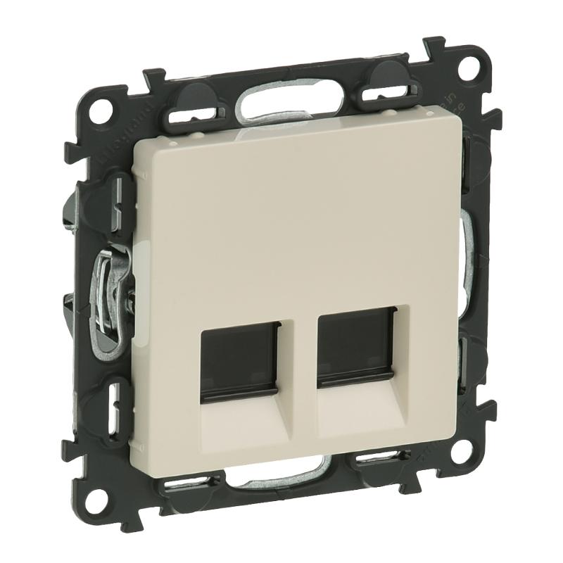 Valena LIFE DIY Сл.кость Розетка комп(RJ45) 2-ая 5 кат UTP | 753541 | Legrand — Legrand