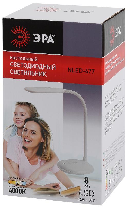 Светильник настольный NLED-477-8W-BK черный | Б0041083 | ЭРА — миниатюра 2