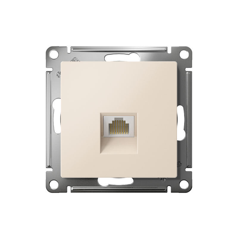 AtlasDesign Бежевый Розетка компьютерная RJ45, механизм | ATN000283 | SE — миниатюра 2