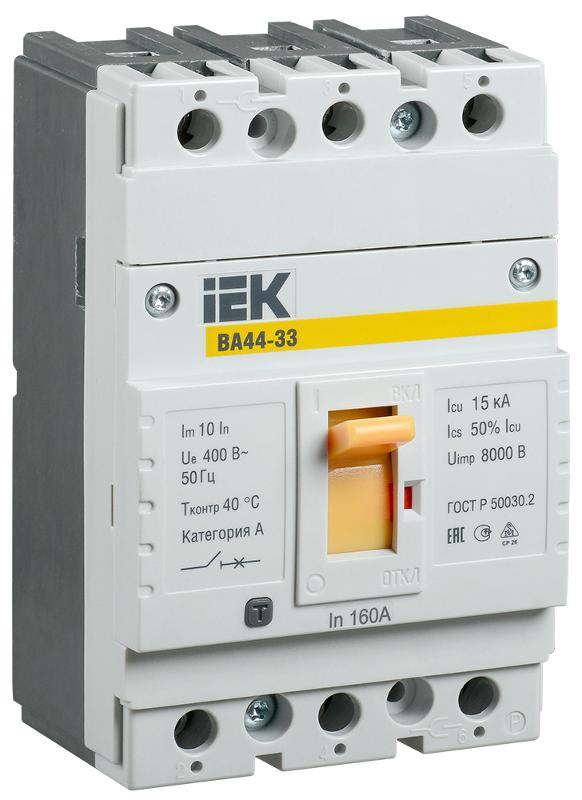 Авт. выкл. ВА44 33 3Р 160А 15кА | SVA4410-3-0160 | IEK — IEK (ИЭК)