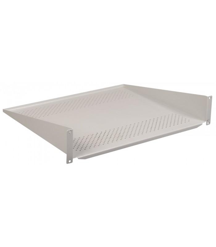 19" консольная полка глубиной 550мм, 2U, черная | RS05-550P | ITK — миниатюра 2