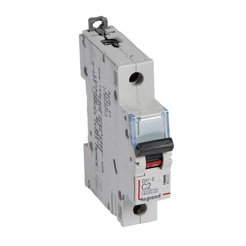 Выключатель автоматический  однополюсный DX3-E 6000 2А C 6кА | 407257 | Legrand — Legrand