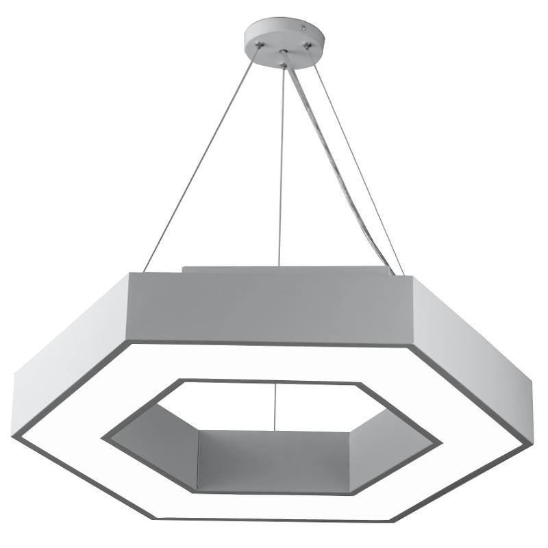 Светильник светодиодный Geometria Hexagon SPO-123-W-40K-045 45Вт 4000К 2500Лм IP40 600*600*80 белый подвесной | Б0050554 | ЭРА — ЭРА (Энергия света)