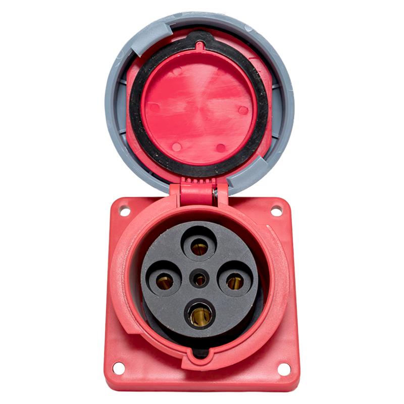 Розетка стационарная внутренняя угловая 4442 3Р+РЕ 125А 380В IP67 EKF PROxima | ps-4442-125-380 | EKF — миниатюра 9