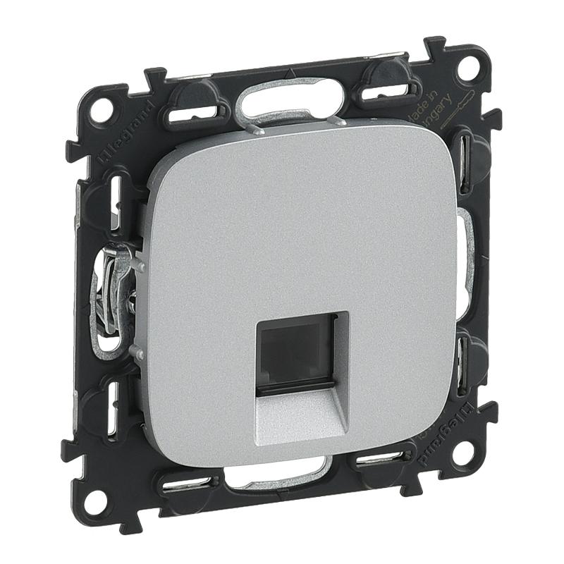 Valena ALLURE DIY Алюминий Розетка ТЛФ 1-ая (RJ11) | 753938 | Legrand — Legrand