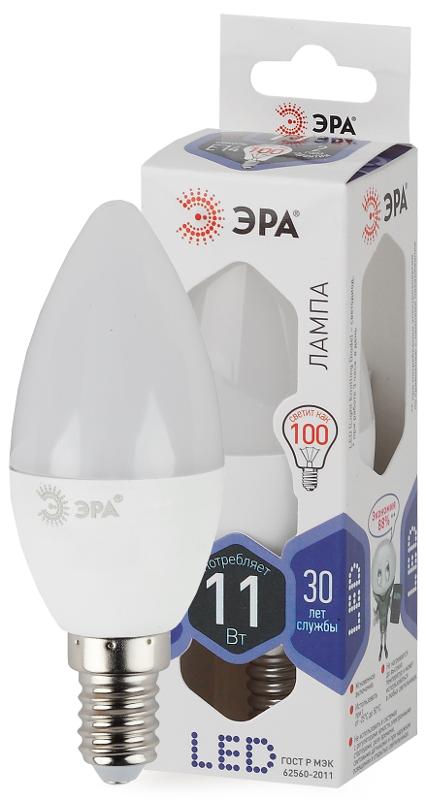 Лампа светодиодная LED 11Вт Е14 6000К smd B35-11w-860-E14 | Б0032984 | ЭРА — миниатюра 2