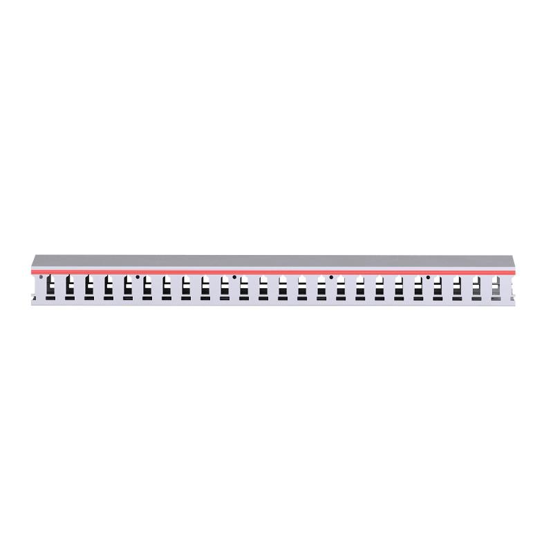 Короб перфорированный, серый RL12 80x40 (ШхВ) зуб - 12мм, паз -8мм  | 00163RL |  DKC — миниатюра 2
