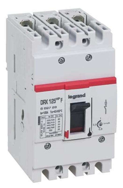 Выключатель автоматический DRX 125 HP TM Рег 3П 80A 25кА | 669707 | Legrand — Legrand
