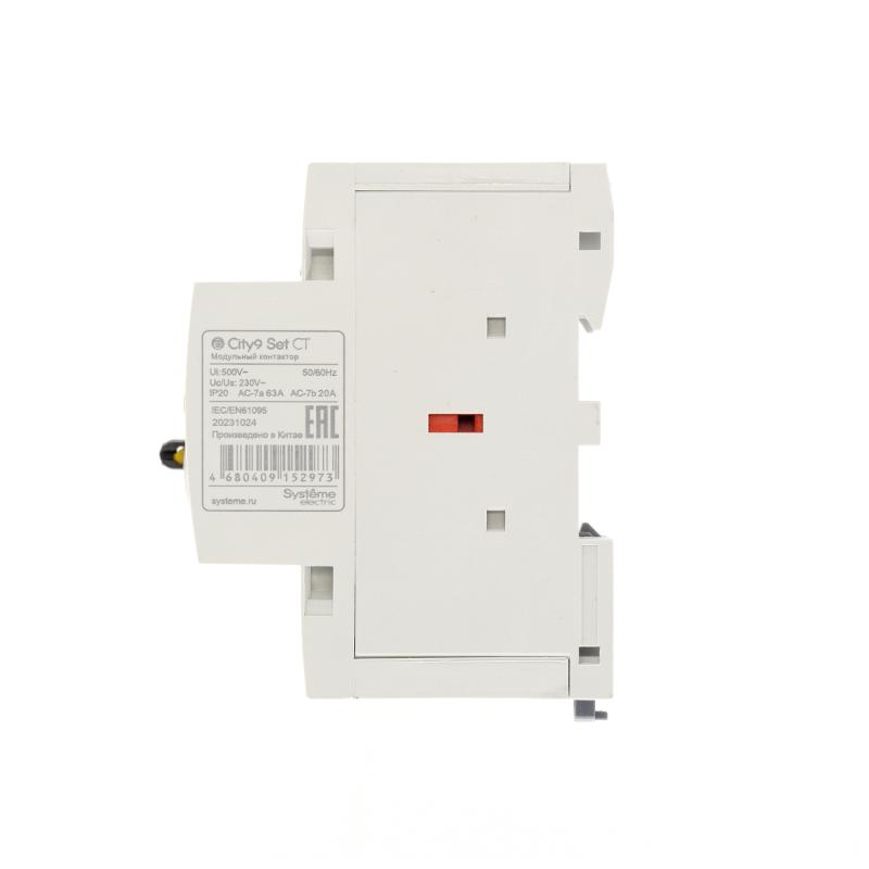 Контактор модульный 4P 4НО 63A AC 400В-230В City9 | C9C32463 |Systeme Electric — миниатюра 3