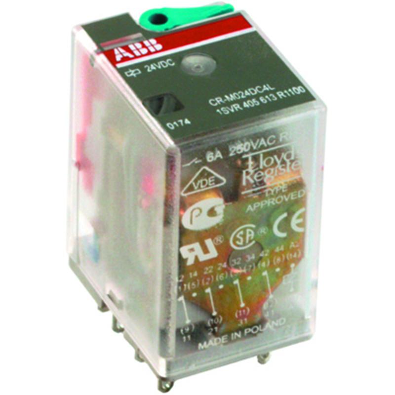 Реле CR-M024DC4 24B DC 4ПК (6A) | 1SVR405613R1000 | ABB — ABB