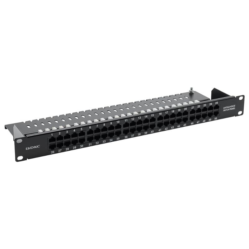 Патч-панель телефонная 19",1U,CAT3, 50 портов RJ45 | RN3PP501 | DKC — DKC (ДКС)
