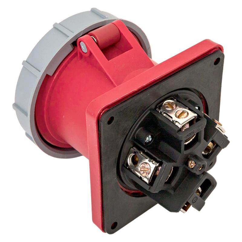 Розетка стационарная внутренняя 3442 3Р+РЕ 125А 380В IP67 EKF PROxima | ps-3442-125-380 | EKF — миниатюра 7
