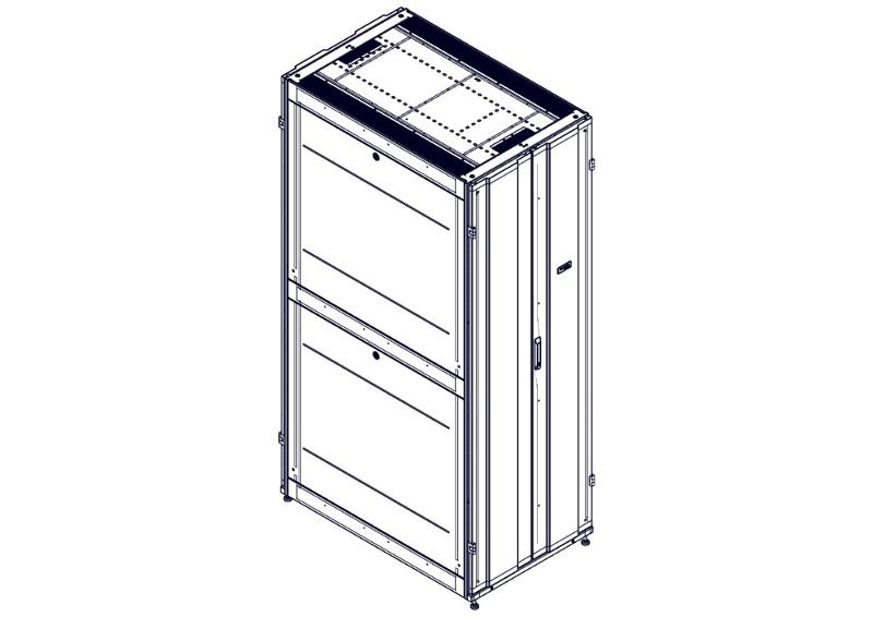 Шкаф Systeme Electric, серия Uniprom, 48U-750/1200, боковые панели 4шт, черный | UR3357 | SE — Systeme Electric